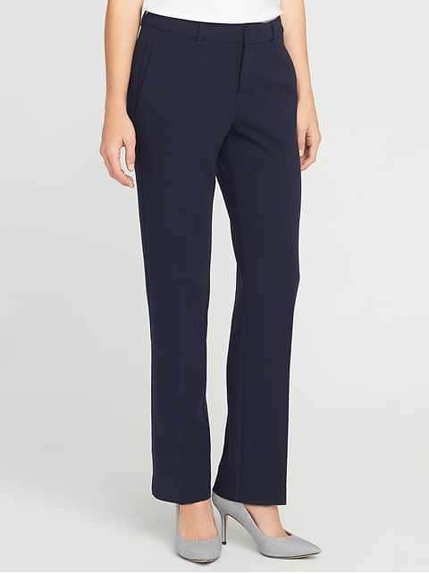 Mid-Rise Harper Full-Length Pants for Women - In the Navy